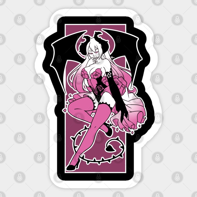 Demon of Roses Sticker by Carla S.D.